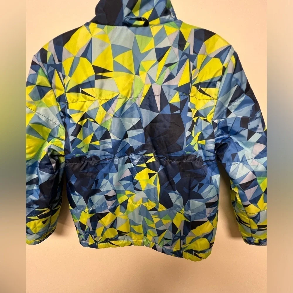 GIRLS BLUE GREEN LIGHT FLEECE LINED JACKET SIZE. 4 T